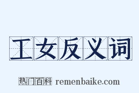 工女反义词是什么意思的图片